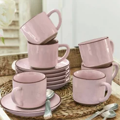 Set di 6 tazze con piattino Biarré