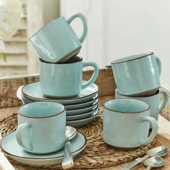 Set di 6 tazze con piattino Biarré