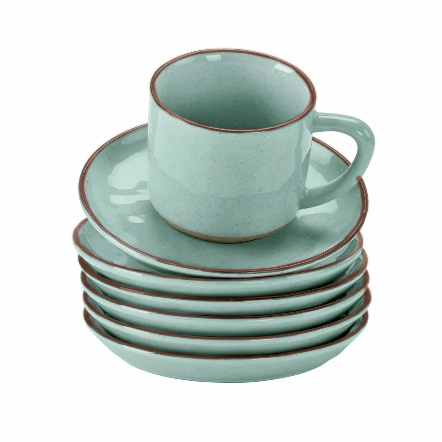 Set di 6 tazze con piattino Biarré