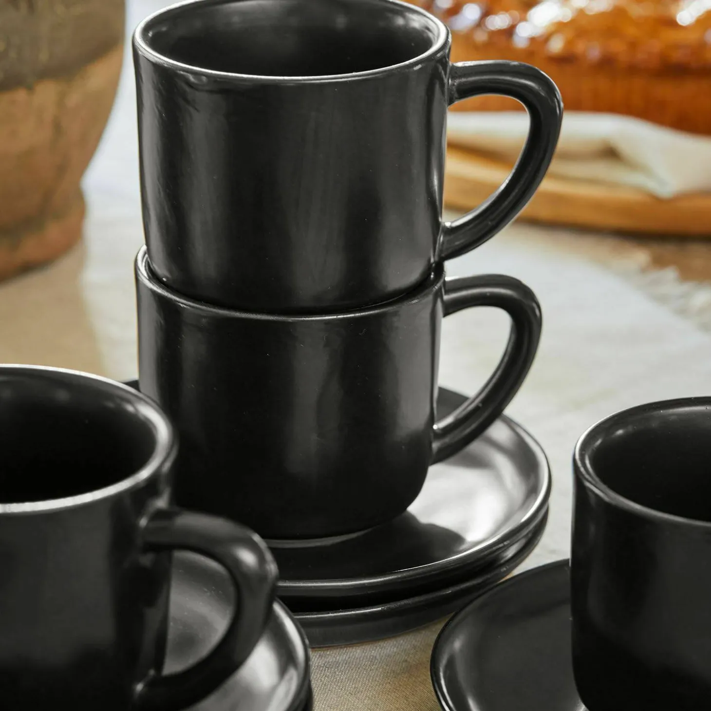Set di 6 tazze con piattino Biarré