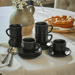 Set di 6 tazze con piattino Biarré