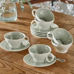 Set di 6 tazze con piattino Braganza