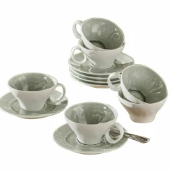 Set di 6 tazze con piattino Braganza