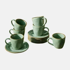 Set di 6 tazze con piattino Norrvik