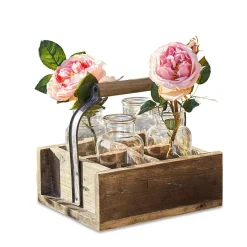 Set di 4 vasetti con cassetta Reverie