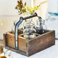 Set di 4 vasetti con cassetta Reverie