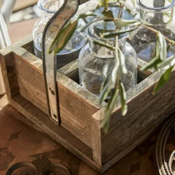 Set di 4 vasetti con cassetta Reverie