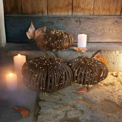 Set di 3 zucche a LED Ysolann